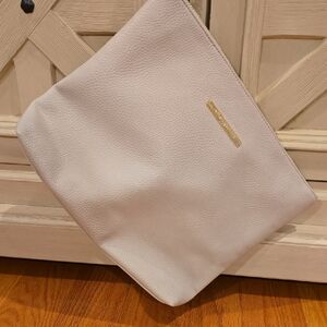 Steve Madden Cream Textured Clutch